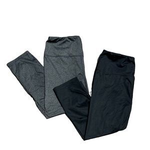BUNDLE (2) ACTIVE LIFE Cropped Leggings Size XL